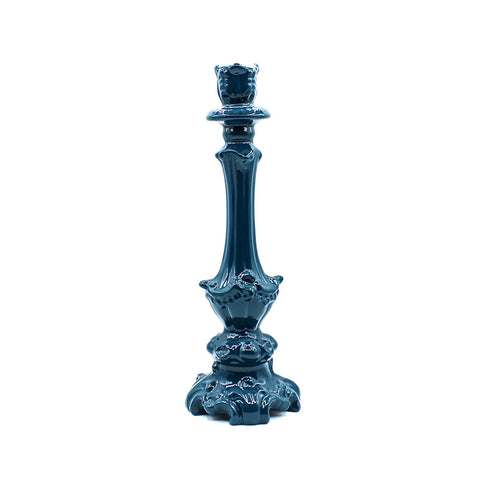 Rebirth Ceramic Candeliere Barocco Blu