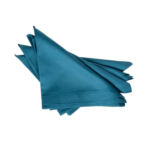 Set Tovaglioli In Cotone Petrolio 45X45