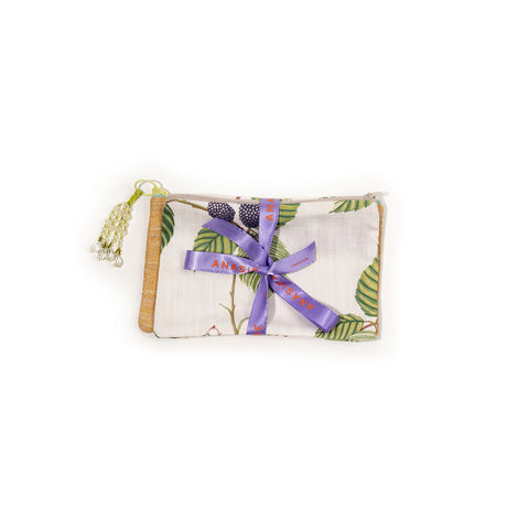 Set di 2 pochette con ricamo