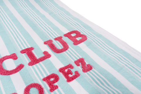 Telo mare fasciato Fushia Lagon Marinette Beach Club 90x190 cm – Var. 2