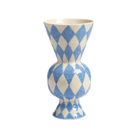 Klevering Vaso rombico blu