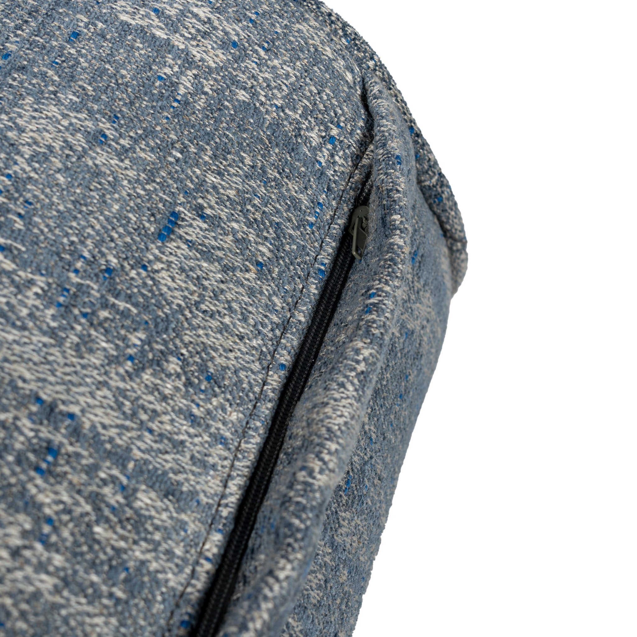 Fabric roll cushion with blue B77 inserts ART